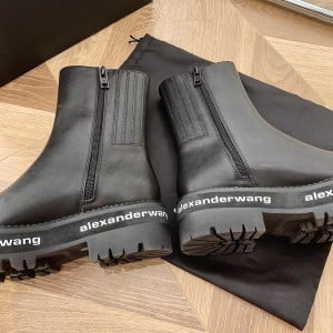 Alexander Wang Ankle Boots Calfskin Leather Fall/Winter 2021 Collection - Image 4