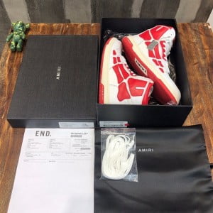 Amiri Skel High-Top Mens Sneakers Calfskin Leather Fall/Winter 2021 Collection - Image 3