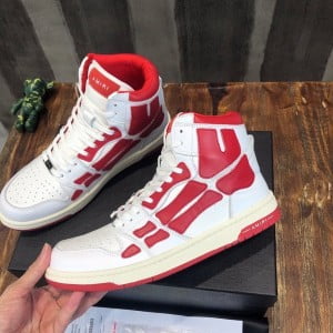 Amiri Skel High-Top Mens Sneakers Calfskin Leather Fall/Winter 2021 Collection - Image 4