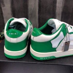 Amiri Skel Low-Top Mens Sneakers Calfskin Leather Fall/Winter 2021 Collection - Image 4
