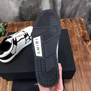 Amiri Skel Low-Top Mens Sneakers Calfskin Leather Fall/Winter 2021 Collection - Image 7