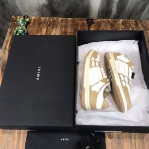 Amiri Skel Low-Top Mens Sneakers Calfskin Leather Fall/Winter 2021 Collection - Image 7