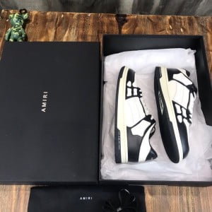 Amiri Skel Low-Top Mens Sneakers Calfskin Leather Fall/Winter 2021 Collection - Image 8