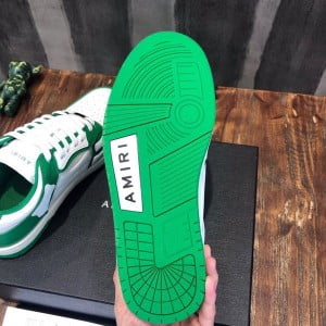 Amiri Skel Low-Top Mens Sneakers Calfskin Leather Fall/Winter 2021 Collection - Image 9
