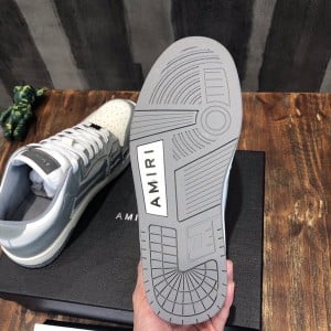 Amiri Skel Low-Top Mens Sneakers Calfskin Leather Fall/Winter 2021 Collection - Image 9