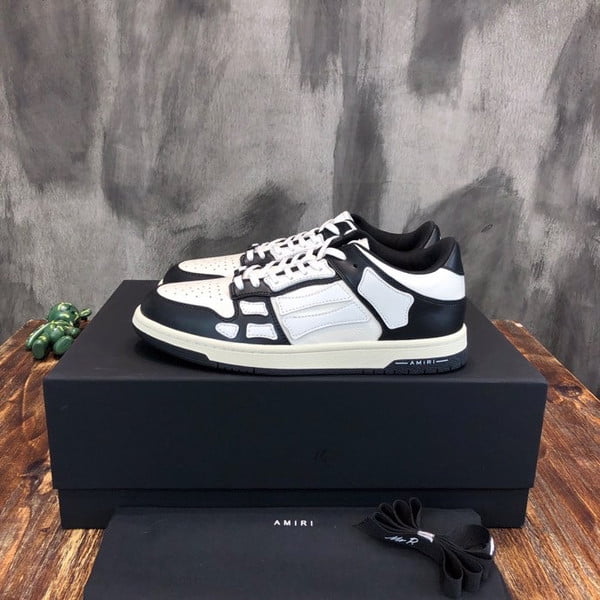Amiri Skel Low-Top Mens Sneakers Calfskin Leather Fall/Winter 2021 Collection Size *