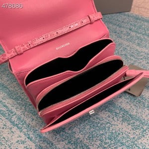 Balenciaga B. Shoulder Bag 18cm Crocodile Embossed Leather Spring/Summer 2021 Collection - Image 4
