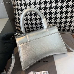 Balenciaga Hourglass Bag 20cm Calfskin Leather Aged Silver Hardware Fall/Winter 2020 Collection - Image 3