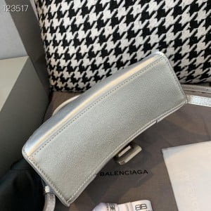 Balenciaga Hourglass Bag 20cm Calfskin Leather Aged Silver Hardware Fall/Winter 2020 Collection - Image 4
