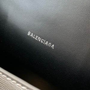 Balenciaga Hourglass Bag 20cm Calfskin Leather Aged Silver Hardware Fall/Winter 2020 Collection - Image 5