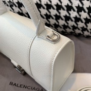 Balenciaga Hourglass Bag 20cm Grained Calfskin Leather Aged Silver Hardware Fall/Winter 2020 Collection - Image 3