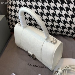 Balenciaga Hourglass Bag 20cm Grained Calfskin Leather Aged Silver Hardware Fall/Winter 2020 Collection - Image 6