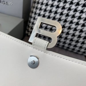 Balenciaga Hourglass Bag 20cm Grained Calfskin Leather Aged Silver Hardware Fall/Winter 2020 Collection - Image 7