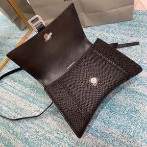 Balenciaga Hourglass Bag 23cm 8895 Python Stamp Calfskin Leather Spring/Summer 2022 Collection - Image 6
