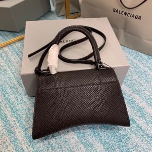 Balenciaga Hourglass Bag 23cm 8895 Python Stamp Calfskin Leather Spring/Summer 2022 Collection - Image 8