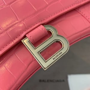 Balenciaga Hourglass Bag 24cm Croc Stamp Calfskin Leather Aged Silver Hardware Fall/Winter 2020 Collection - Image 6
