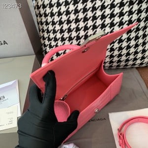 Balenciaga Hourglass Bag 24cm Croc Stamp Calfskin Leather Aged Silver Hardware Fall/Winter 2020 Collection - Image 8