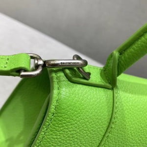 Balenciaga Hourglass Bag 24cm Grained Calfskin Leather Aged Silver Hardware Spring/Summer 2020 Collection - Image 4