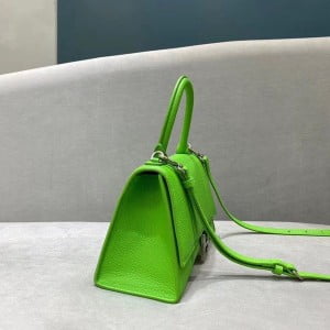 Balenciaga Hourglass Bag 24cm Grained Calfskin Leather Aged Silver Hardware Spring/Summer 2020 Collection - Image 6