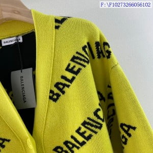 Balenciaga Logo Wool Sweater Jacket Fall/Winter 2021 Collection - Image 3