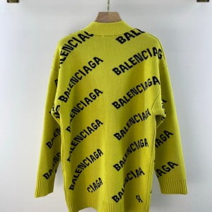 Balenciaga Logo Wool Sweater Jacket Fall/Winter 2021 Collection - Image 5