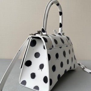 Balenciaga Polka Dot Hourglass Bag 23cm 92940 Calfskin Leather Spring/Summer 2022 Collection - Image 3