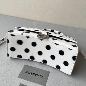 Balenciaga Polka Dot Hourglass Bag 23cm 92940 Calfskin Leather Spring/Summer 2022 Collection - Image 4