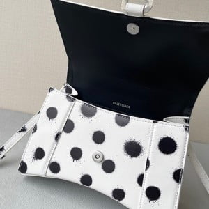 Balenciaga Polka Dot Hourglass Bag 23cm 92940 Calfskin Leather Spring/Summer 2022 Collection - Image 7