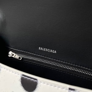 Balenciaga Polka Dot Hourglass Bag 23cm 92940 Calfskin Leather Spring/Summer 2022 Collection - Image 9