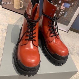 Balenciaga Strike Lace Up Boots Calfskin Leather Fall/Winter 2020 Collection - Image 5