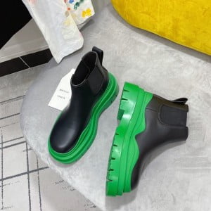 Bottega Veneta Flat Lug Triple-Sole Leather Boots Calfskin Leather Fall/Winter 2021 Collection - Image 6