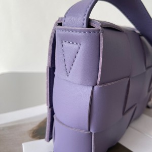 Bottega Veneta Mini Cassette Bag 24cm 578004 Lambskin Leather Silver Hardware Fall/Winter 2022 Collection - Image 3