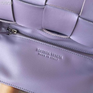 Bottega Veneta Mini Cassette Bag 24cm 578004 Lambskin Leather Silver Hardware Fall/Winter 2022 Collection - Image 8