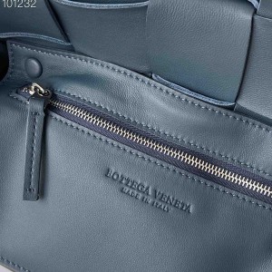 Bottega Veneta Mini Cassette Bag 24cm 578004 Lambskin Leather Silver Hardware Fall/Winter 2022 Collection - Image 9