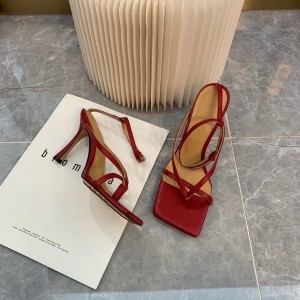 Bottega Veneta Stretch Sandals 9cm Heel Lambskin Leather Spring/Summer 2020 Collection - Image 7