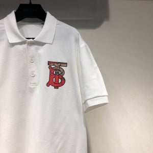 Burberry Mens Oversized TB Logo Polo T-Shirt Spring/Summer 2020 Collection - Image 6