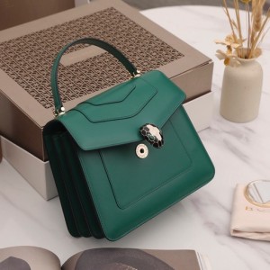Bvlgari Serpenti Forever Top Handle Crossbody Bag 23cm Calfskin Leather Spring/Summer 2022 Collection - Image 4
