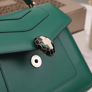 Bvlgari Serpenti Forever Top Handle Crossbody Bag 23cm Calfskin Leather Spring/Summer 2022 Collection - Image 7
