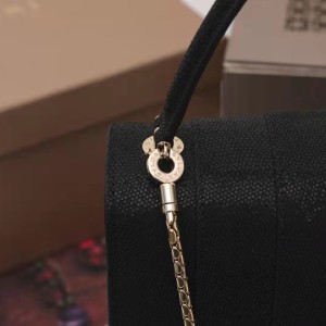 Bvlgari Serpenti Forever Top Handle Crossbody Bag 25cm Metallic Karung Skin Leather Spring/Summer 2022 Collection - Image 6