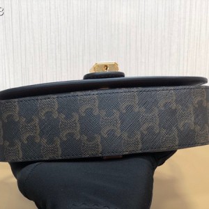 Celine Mini Tabou Clutch Bag on Strap 18cm Triomphe Calfskin Leather Spring/Summer 2022 Collection - Image 3