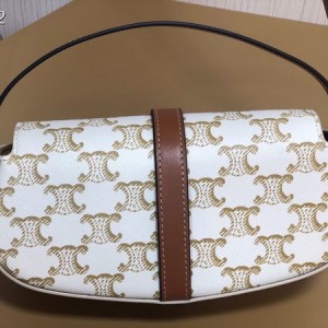 Celine Mini Tabou Clutch Bag on Strap 18cm Triomphe Calfskin Leather Spring/Summer 2022 Collection - Image 4