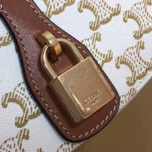 Celine Mini Tabou Clutch Bag on Strap 18cm Triomphe Calfskin Leather Spring/Summer 2022 Collection - Image 5