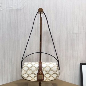 Celine Mini Tabou Clutch Bag on Strap 18cm Triomphe Calfskin Leather Spring/Summer 2022 Collection - Image 6
