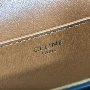 Celine Mini Tabou Clutch Bag on Strap 18cm Triomphe Calfskin Leather Spring/Summer 2022 Collection - Image 9