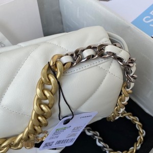Chanel 19 Flap Bag 26cm AS1161 Silver Hardware Goatskin Leather Spring/Summer 2022 Collection - Image 4