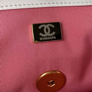 Chanel 19 Flap Bag 26cm AS1161 Silver Hardware Goatskin Leather Spring/Summer 2022 Collection - Image 9