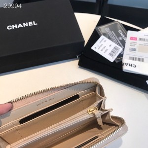 Chanel 19 Zippy Wallet 16cm Gold Hardware Goatskin Leather Fall/Winter 2020 Collection - Image 8