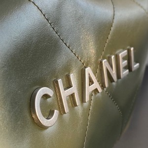 Chanel 22 Shopping Tote Bag 42CM Shiny Calfskin Leather Spring/Summer 2022 Collection - Image 5