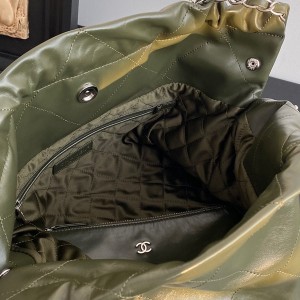 Chanel 22 Shopping Tote Bag 42CM Shiny Calfskin Leather Spring/Summer 2022 Collection - Image 7