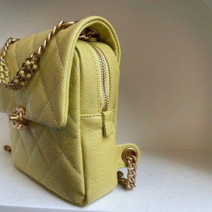 Chanel Backpack 20cm AS3108 Grained Calfskin Leather Gold Hardware Spring/Summer 2022 Collection - Image 3